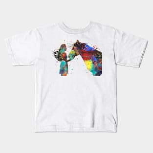 Girl with horse Kids T-Shirt